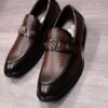 Men’s Lace-less Leather Official Shoes