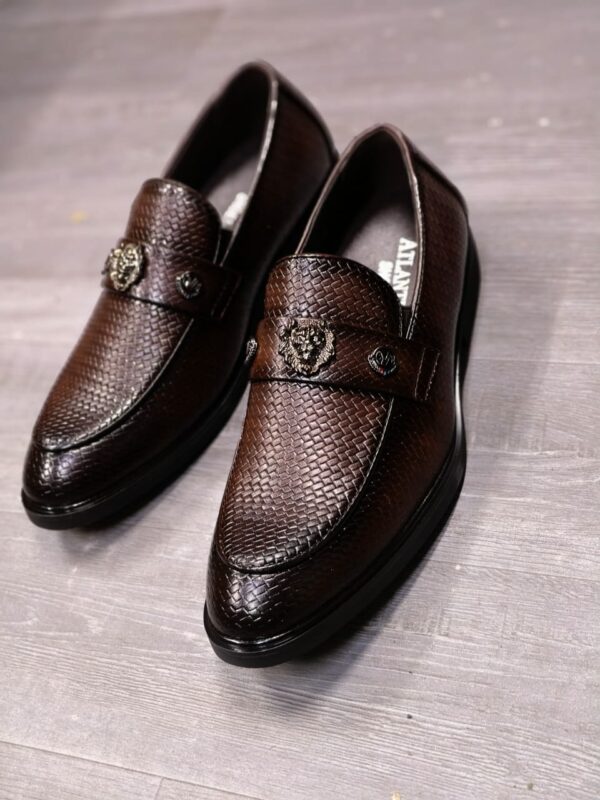 Men’s Lace-less Leather Official Shoes
