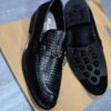 Men’s Lace-less Leather Official Shoes